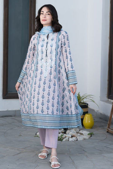 Zellbury Haze Blue Eid Lawn 2022 Online Shopping